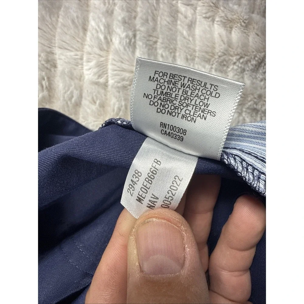 Peter Millar EB66 Mens Size 40x32 Golf Pants‎ Crown Sport Navy Blue EUC Comfy